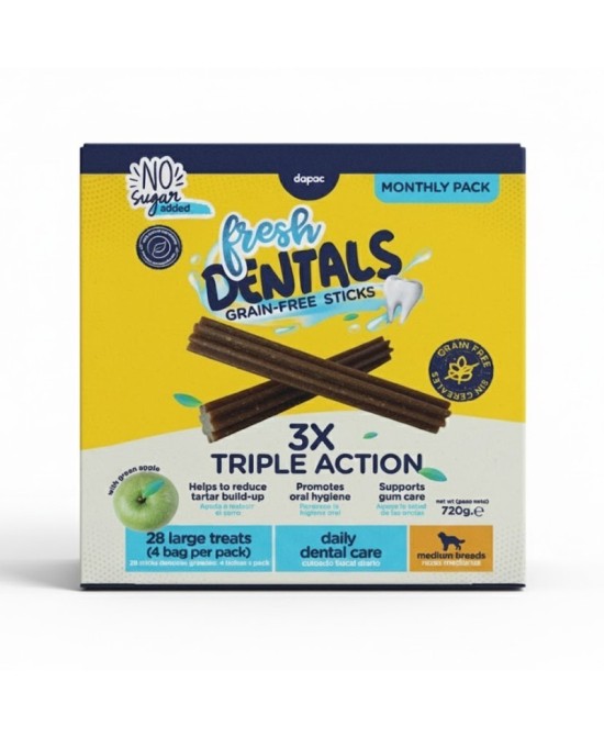 FRESH DENTALS GRAIN FREE STICKS PARA PERROS