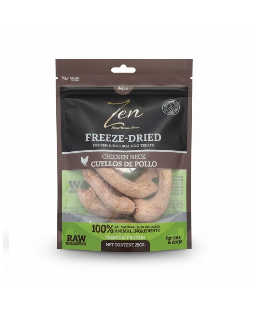 CUELLOS DE POLLO LIOFILIZADOS 25GR