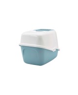 ARENERO PARA GATOS NESTOR BLANCO AZUL 56X39X38.5CM