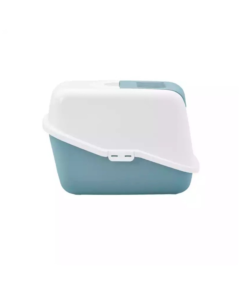 ARENERO PARA GATOS NESTOR BLANCO AZUL 56X39X38.5CM