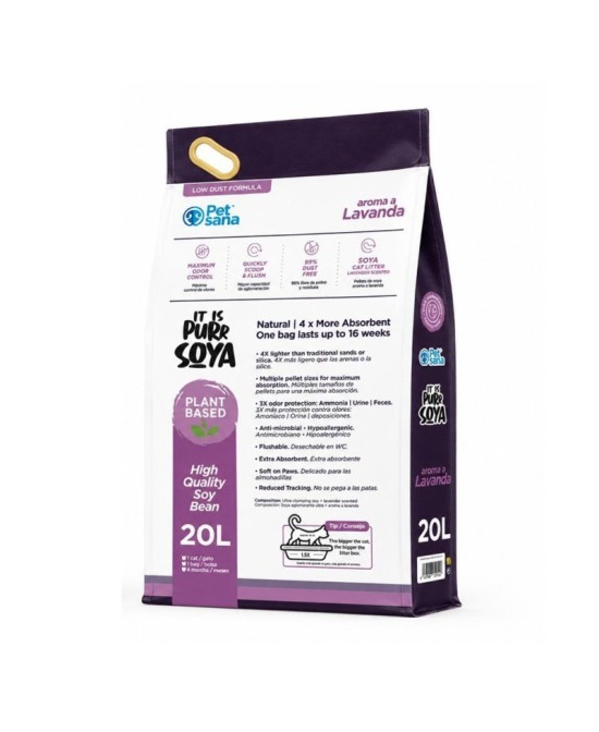 PETSANA PURE SOYA AROMA LAVANDA 20L