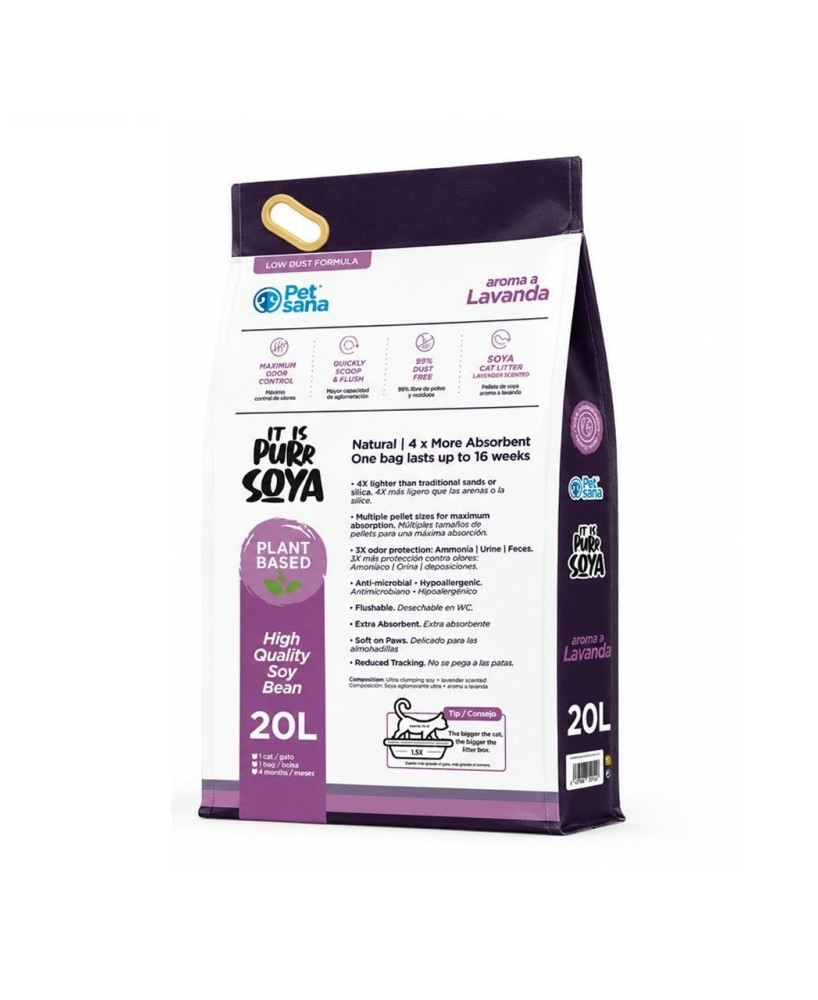 PETSANA PURE SOYA AROMA LAVANDA 20L