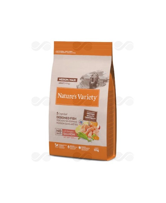 NVARIETY DOG NO GRAIN PUP MED SALMON 10 KG