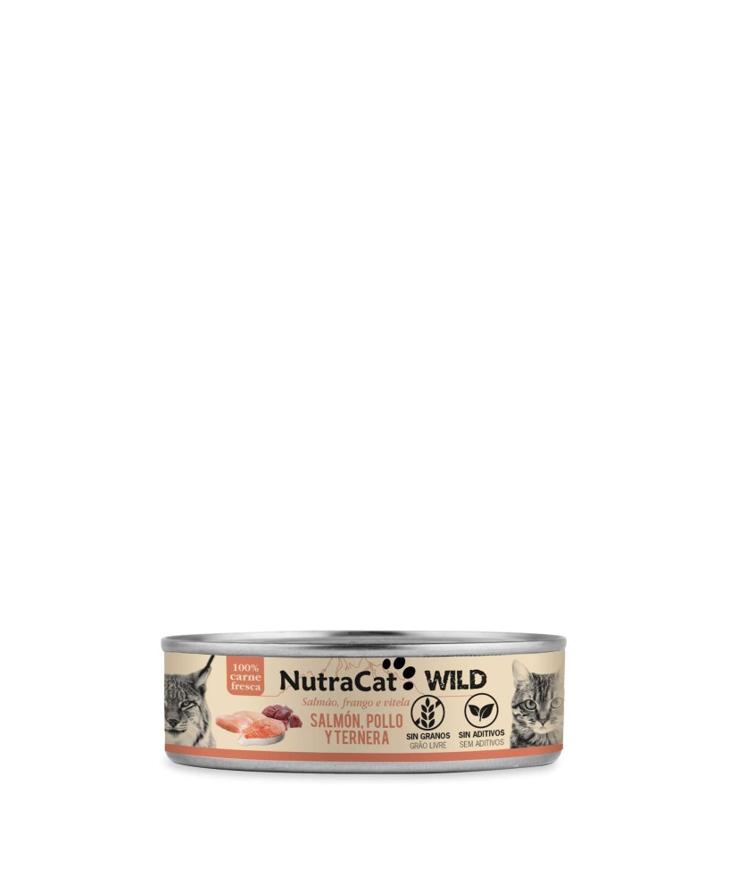LATA SALMON POLLO TERNERA 80G CAT