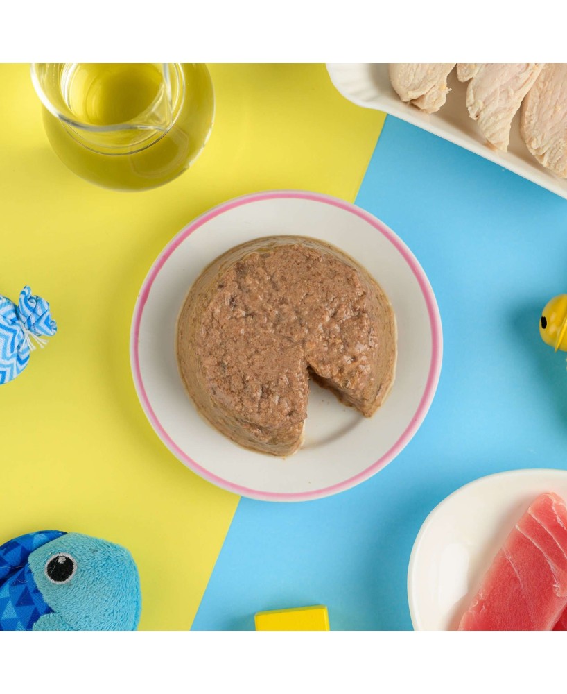 LATA PATE ATUN Y POLLO GATITO 85G