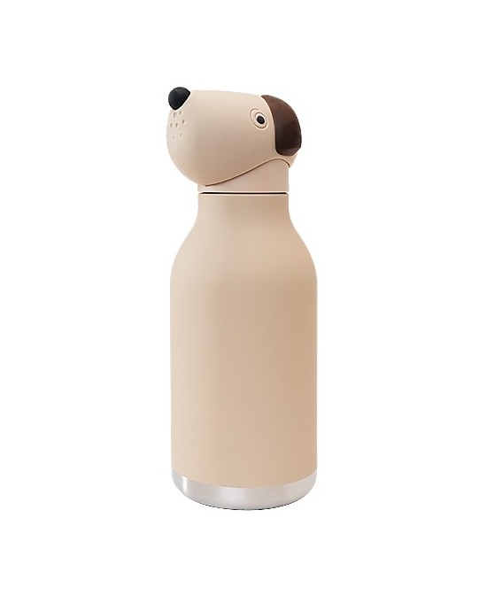 BOTELLA ACERO INOXIDABLE BESTIE BEIGE DOG