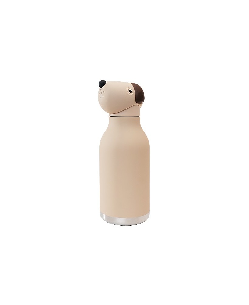 BOTELLA ACERO INOXIDABLE BESTIE BEIGE DOG