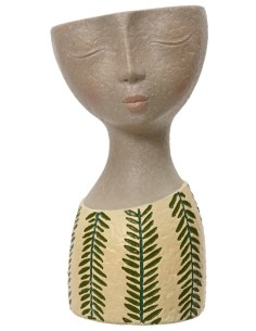 JARRÓN CABEZA 16X14.4X28CM