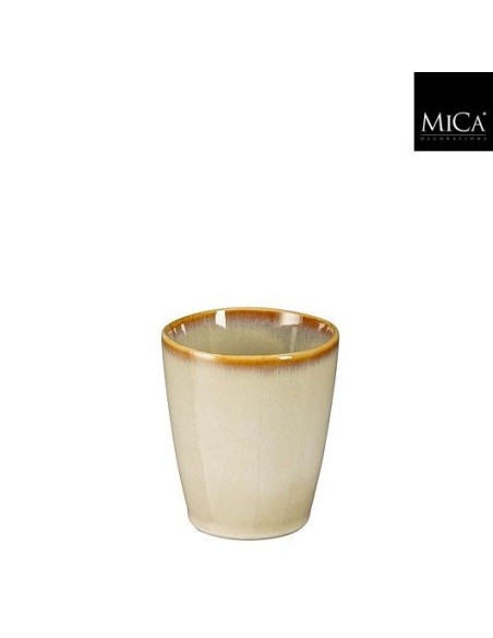 VASO BEIGE 8.5X 7.5CM
