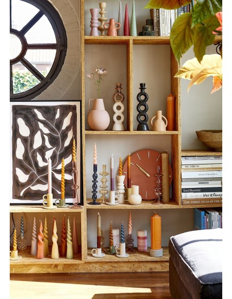 CANDELABRO GRIS 4.5X8.5CM