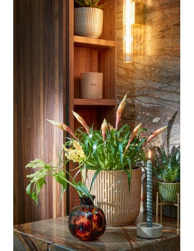 CANDELABRO GRIS 4.5X8.5CM