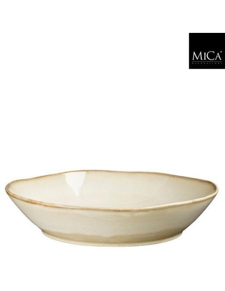 PLATO RACCO BEIGE 6X28CM