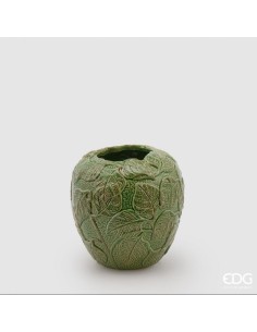 VASO CHAKRA FOGLIE VERDE 21X21CM