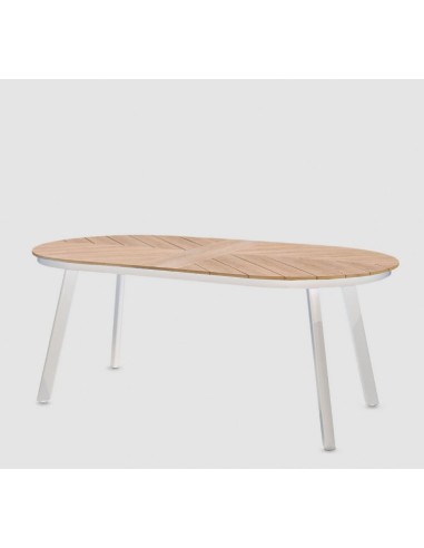 MESA OVAL MARRON BLANCA H74 L200 L100 C4