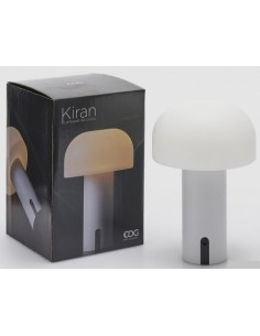 LAMPARA DE MESA USB HONGO BLANCA