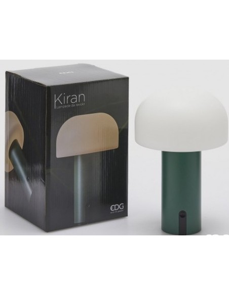 LAMPARA DE MESA USB HONGO VERDE