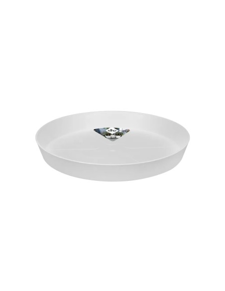 Plato Loft Redondo Blanco 14CM | Complemento Elegante para Macetas | Endanea Garden

