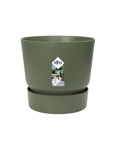 Maceta Redonda Verde de 14 cm | Decoración y Funcionalidad para tus Plantas | Endanea Garden

