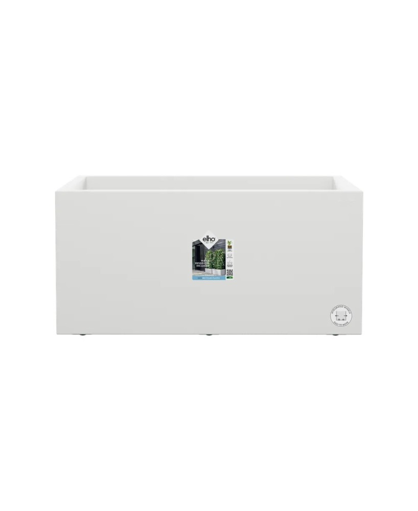 Maceta Vivo Alargado Blanca 80 cm | Diseño Moderno y Funcional para Jardines y Terrazas | Endanea Garden