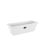 Jardinera Barcelona Blanco 40 cm | Elegante y Resistente | Ideal para Interiores y Exteriores | Endanea Garden