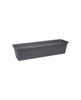 Jardinera G.B. Rectangular Negra 40 cm | Elegancia y Durabilidad para tu Jardín | Endanea Garden