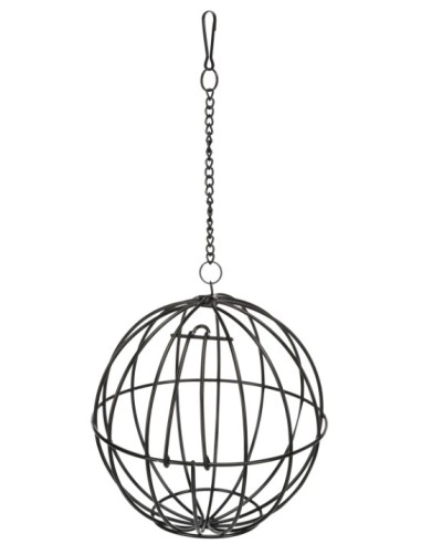 Bola Porta Verduras Galvanizada Metal 8cm para Mascotas Endanea