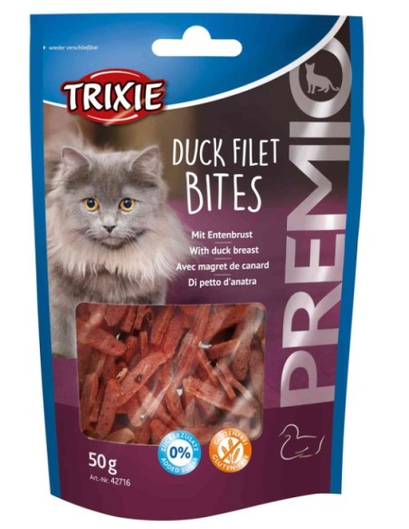 Snack Premio Duck Filet Bites 50g para Gatos  Premio Saludable y Sabroso

