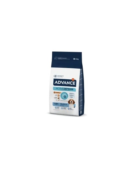 Advance Dog Dry Light Medium 12kg  Control de Peso para Perros de Raza Mediana