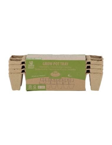 Semillero de Turba 12 Alveolos Alargado Esschert | Ideal para Germinación Eficiente  Endanea Garden

