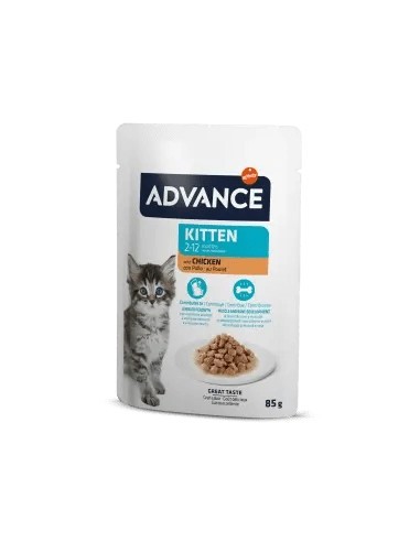 Advance Cat Kitten con Pollo 85g | Comida Húmeda para Gatitos en Crecimiento  Endanea Mascotas