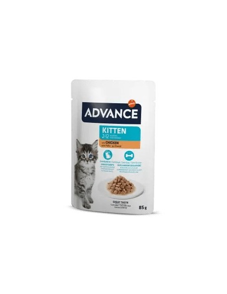 Advance Cat Kitten con Pollo 85g | Comida Húmeda para Gatitos en Crecimiento  Endanea Mascotas