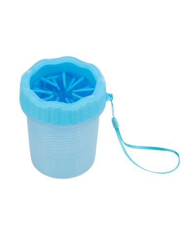 Limpiador de Patas de Silicona S-M Azul para Perros | Limpieza Eficaz y Confort


