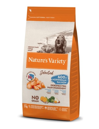 Selected Dog Adult Medium Norw Salmon 2kg | Pienso Premium para Perros Medianos en Endanea Mascotas