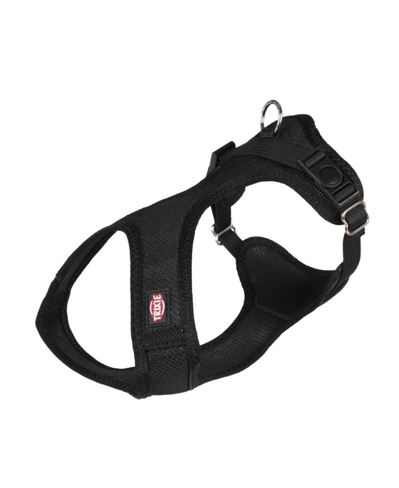 Arnés Suave XXS-S Negro 28 a 40 cm 15 mm para Perros Pequeños Endanea Mascotas