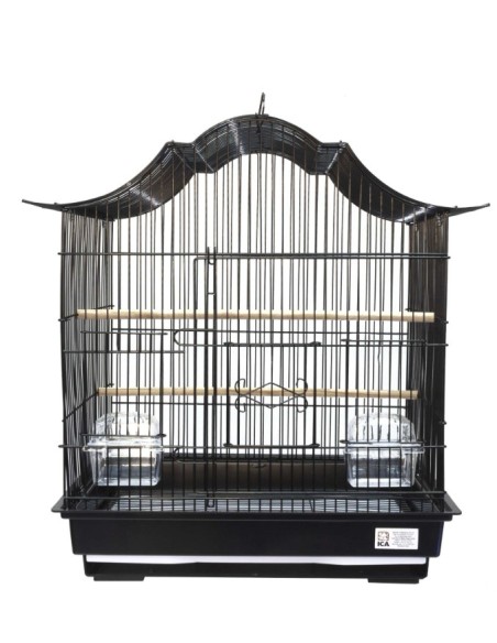 Jaula Trini 1B Negra para Aves y Mascotas Pequeñas | Endanea Mascotas