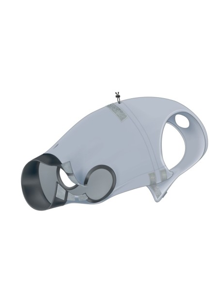 Body Protector para Perros Gris L 55 cm protección postoperatoria y comodidad