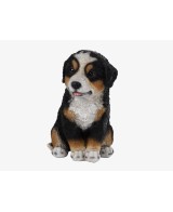 Figura Cachorro Sentado Decorativa Resistente para Jardín y Hogar