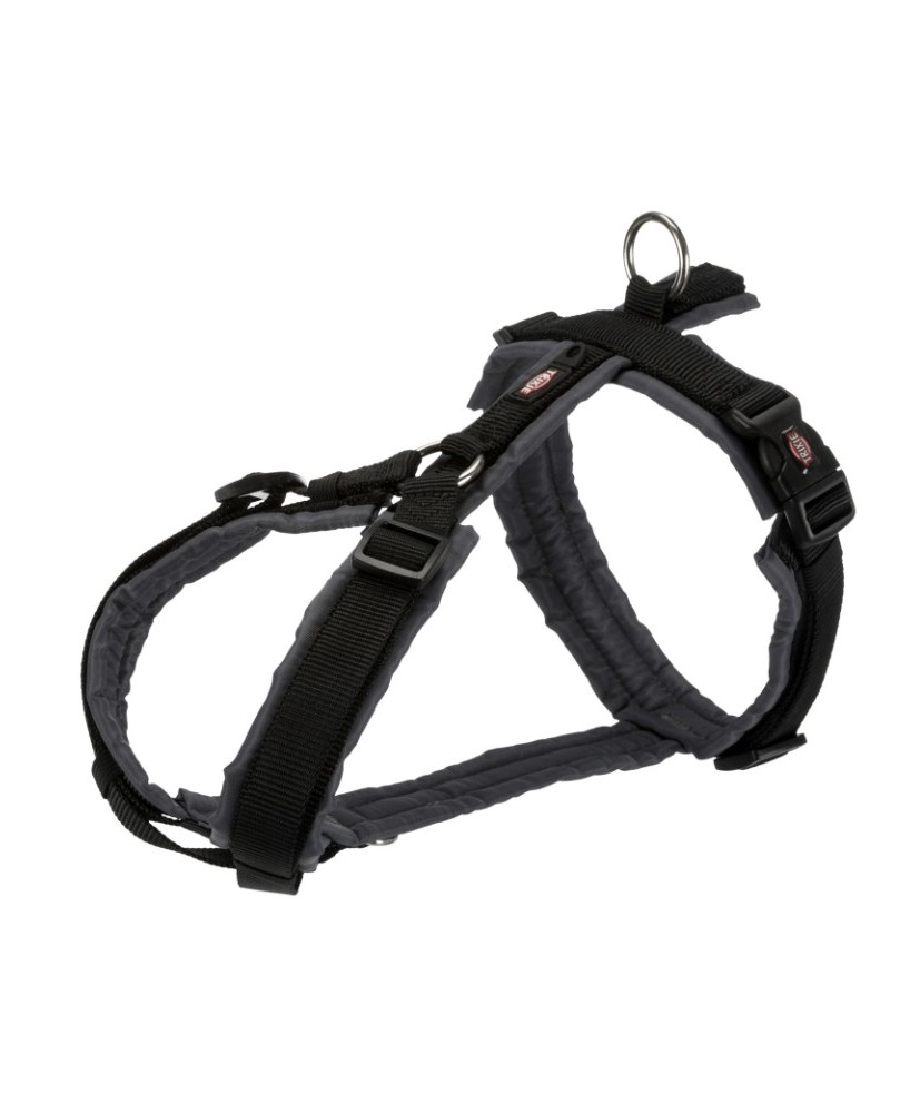 Arnés Trekking Negro M-L 62 cm 25 mm para Perros Medianos y Grandes Endanea Mascotas