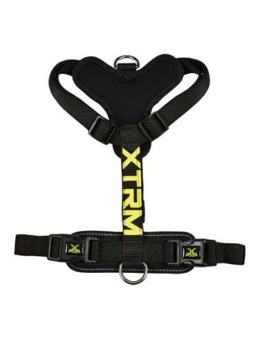 Arnés X-TRM Cronos Neon Flash Negro 25mm x 60-100 cm | Ajuste Seguro y Alta Visibilidad