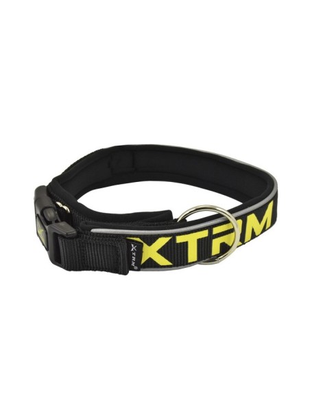 Collar X-TRM Neon Flash Negro 20mmx35-45cm | Seguridad y Estilo para Mascotas