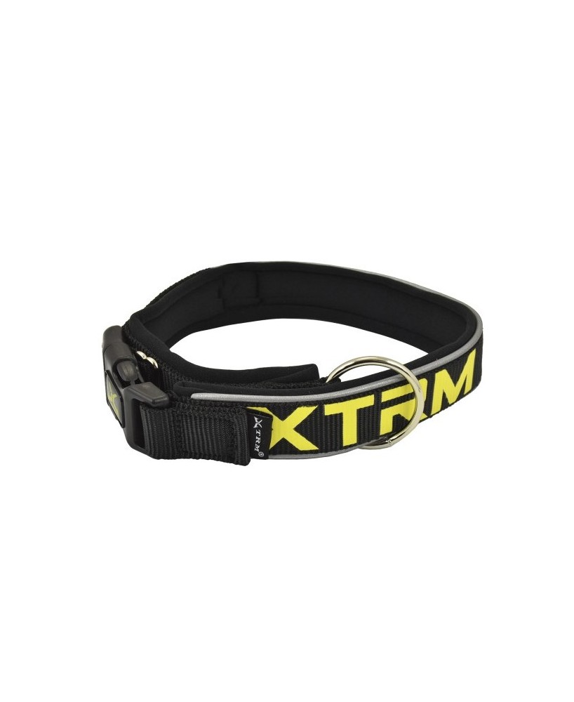 Collar X-TRM Neon Flash Negro 25mmx45-55cm | Ajustable, Seguro y Visible