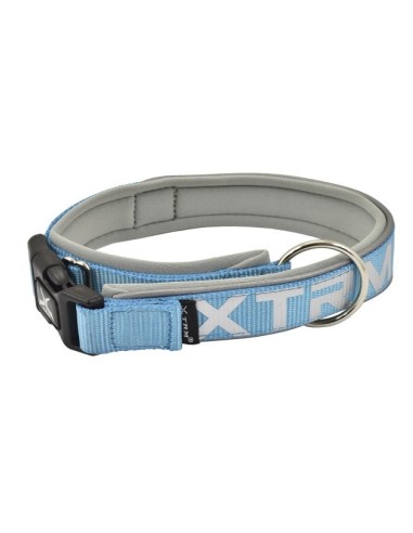 Collar X-TRM NeonFlash Azul 15mmx28-35cm | Seguridad y Visibilidad para Perros Pequeños