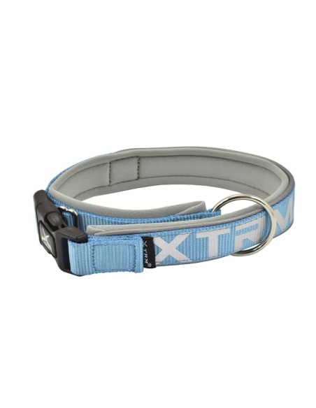 Collar X-TRM Neon Flash Azul 20mmx35-45cm | Seguridad y Estilo para Perros Pequeños y Medianos