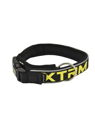 Collar X-TRM Neon Flash Negro 25mmx45-55cm | Seguridad y Estilo para Perros