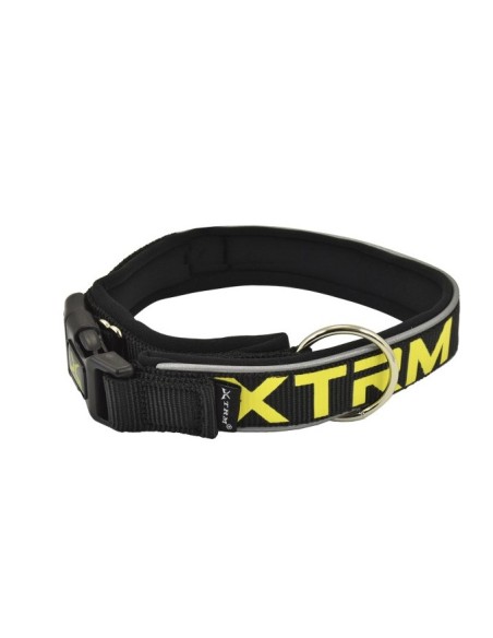 Collar X-TRM Neon Flash Negro 25mmx45-55cm | Seguridad y Estilo para Perros