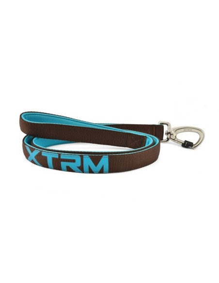 Correa X-TRM Neon Flash Marrón 25mm x 120cm para perros medianos y grandes