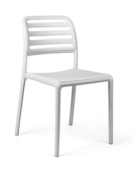 Silla Costa Bistrot Blanco Nardi | Elegancia y confort para interior y exterior

