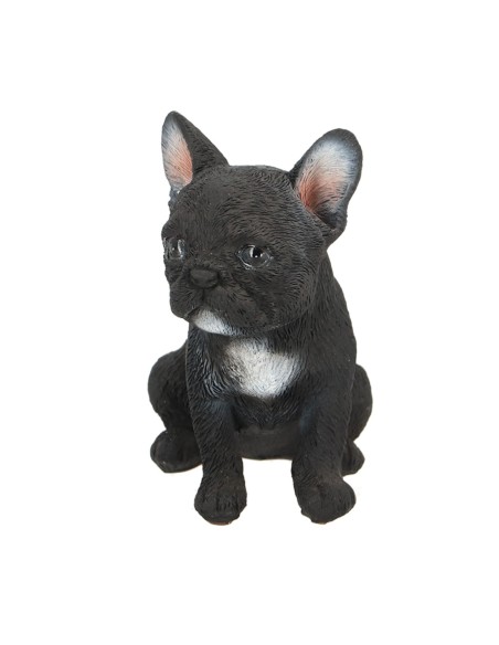 Figura Cachorro Perro Sentado decoración realista para hogar y jardín