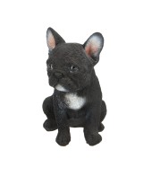 Figura Cachorro Perro Sentado decoración realista para hogar y jardín