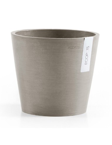 Tiesto Amsterdam 20 cm Taupe  Elegancia y Resistencia para Interior y Exterior

